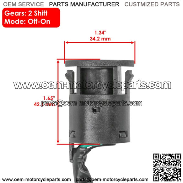 Ignition Key Switch For Yamaha Grizzly 90 YFM90 2019 2020 2021-2023 - Image 2