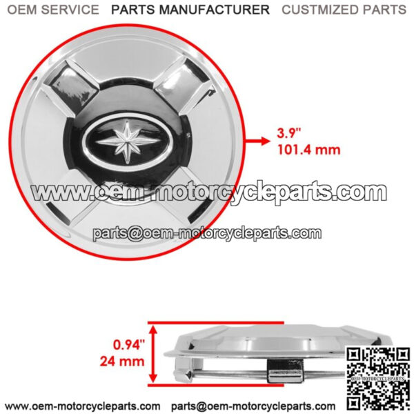Front & Rear Wheel Hub Cover for Polaris Scrambler XP 1000 EPS 2014-2022 / 4x - Image 2