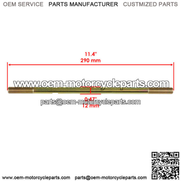 5020926 Left & Right Tie Rod For Polaris Thread Size M12-1.25 QTY 2 - Image 2