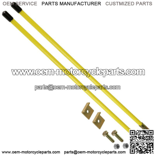 Snow Plow Blade Guide Markers 26" Bolt on For Myers Buyers 09916 1308005 Yellow - Image 3