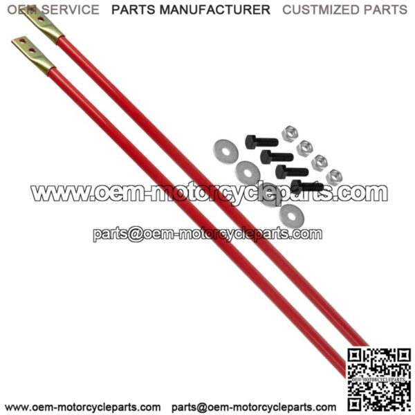 Snow Plow Blade Guide Markers 36" Bolt on 1308110 Fluorescent Orange Universal - Image 3