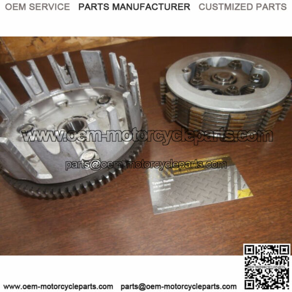 87 Yamaha Big Bear YFM350 350 4x4 Primary Drive Clutch Basket Friction Disc Set - Image 4