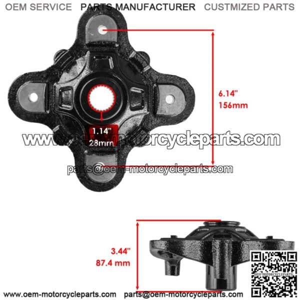 2x Rear Wheel Hub for Polaris RZR 570 2014 2015 2016-2022 / RZR S 570 EPS 2017 - Image 2
