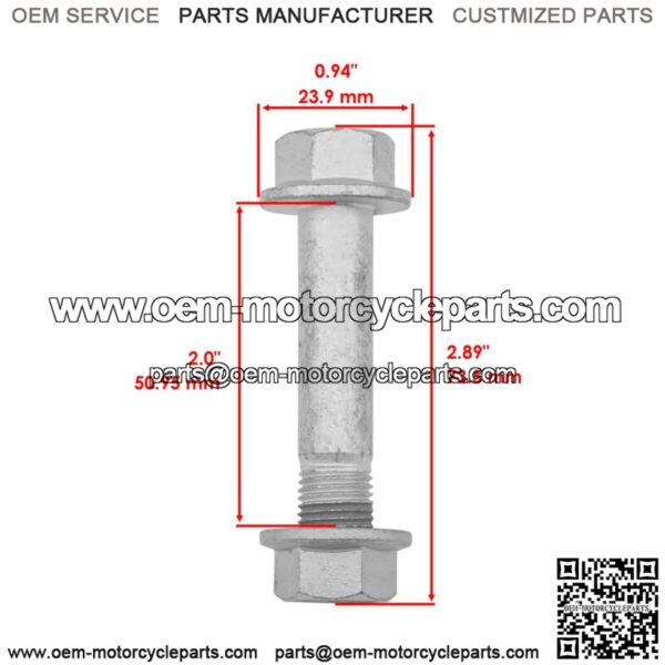 52101-HR0-F00 52101HR0F00 Swing Arm Pivol Bolt For Honda QTY 2 - Image 3