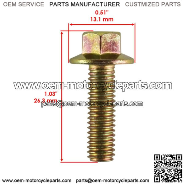 Flanged Head Clutch Bolt M6x20 for Polaris Sportsman XP 1000 2019 2020 2021 2022 - Image 2