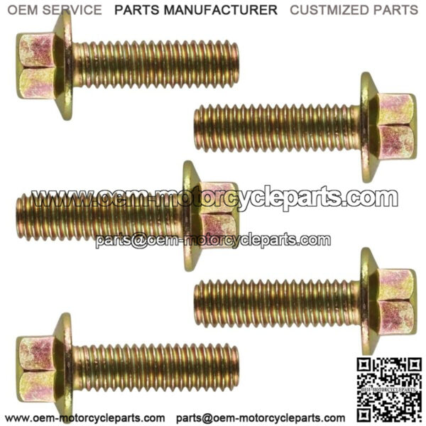 5x Flanged Head Clutch Bolt M6x20 for Polaris Sportsman ACE 2014/7518576 3131726 - Image 3
