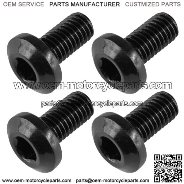 4x Brake Disc Hex Socket Button Bolts for Yamaha XT350 1985 1986 1987 1988-1994