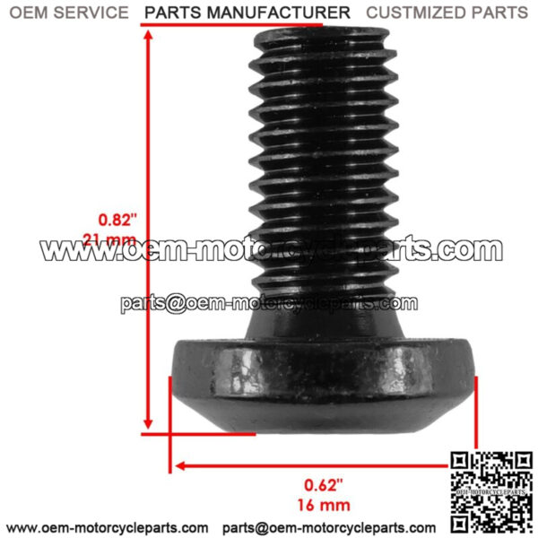 4x Brake Disc Hex Socket Button Bolts for Yamaha Kodiak 450 4x4 2003-2004 - Image 2