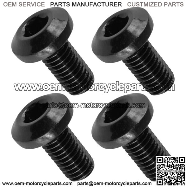4x Brake Disc Hex Socket Button Bolts for Yamaha Kodiak 450 4x4 2003-2004 - Image 4