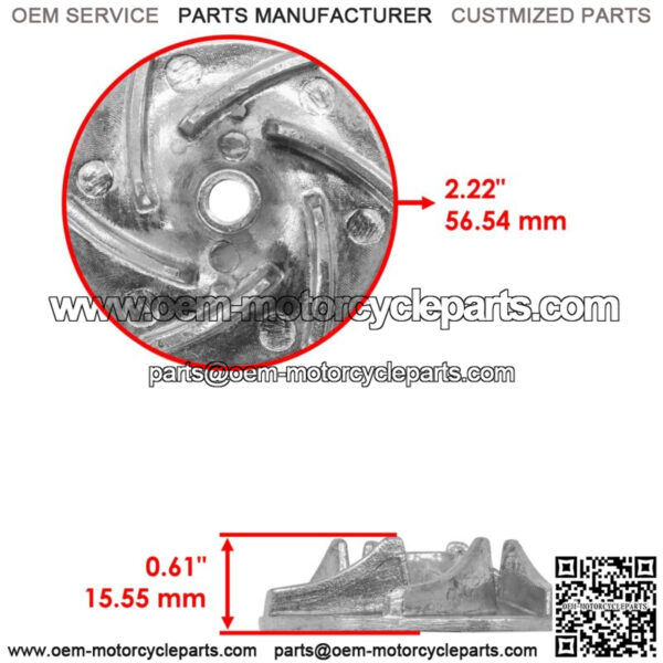 Water Pump Water Impeller For Can-Am Outlander MAX 800R 4x4 EFI 2009-2012 - Image 2
