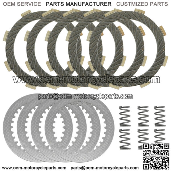 Clutch Friction Steel Plates and Springs Kit for Kawasaki KX65 2000 2001 - 2023