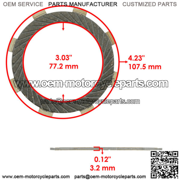 Clutch Friction Steel Plates and Springs Kit for Kawasaki KX65 2000 2001 - 2023 - Image 2