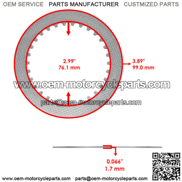 Clutch Friction Steel Plates and Springs Kit for Kawasaki KX65 2000 2001 - 2023 - Image 3
