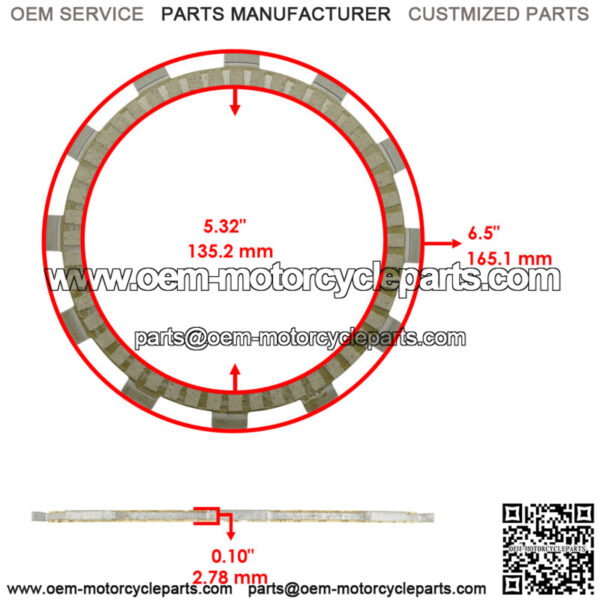 Clutch Friction Steel Plates Kit for Yamaha Star Venture 1900 XV1900F 2018-2021 - Image 3