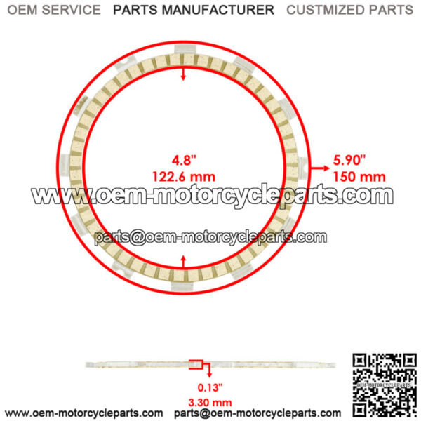 Clutch Friction Plates for Honda CRF450L CRF450X CRF450RL 2019-2023 - Image 3