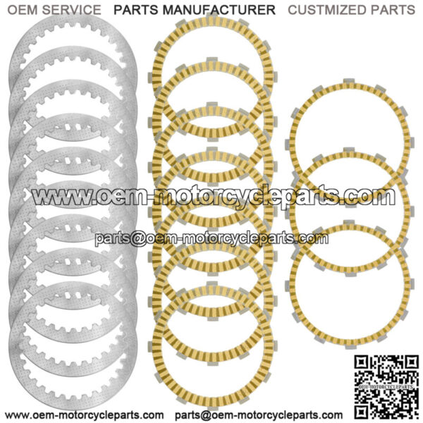 Clutch Disk Plates Kit for Honda GL1800 GL1800B Bagger F6B Gold Wing 2018-2023