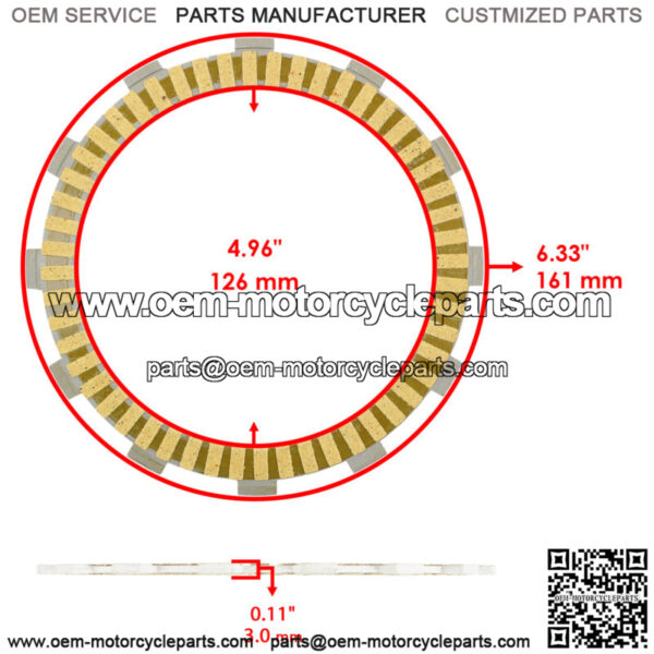 Clutch Disk Plates Kit for Honda GL1800 GL1800B Bagger F6B Gold Wing 2018-2023 - Image 2