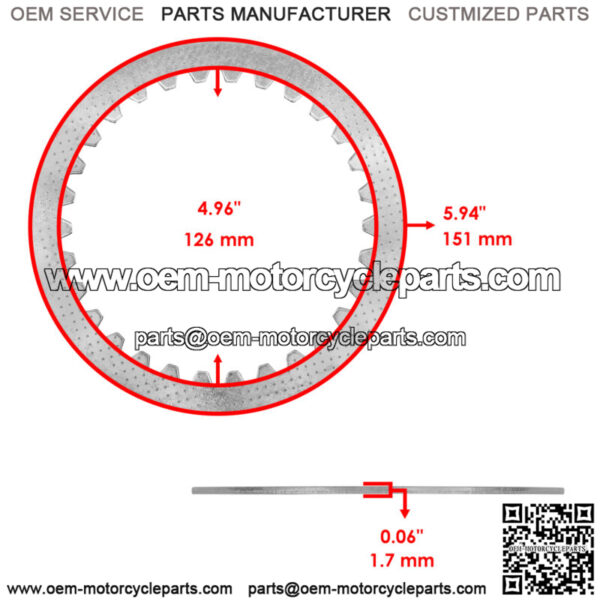 Clutch Disk Plates Kit for Honda GL1800 GL1800B Bagger F6B Gold Wing 2018-2023 - Image 4