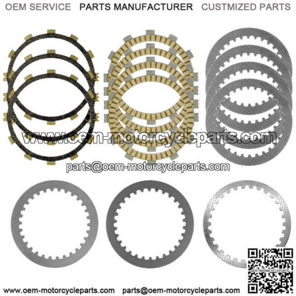 Clutch Friction Plates and Steel Plates Kit for Yamaha R7 YZFR7 YZF-R7 2022-2023