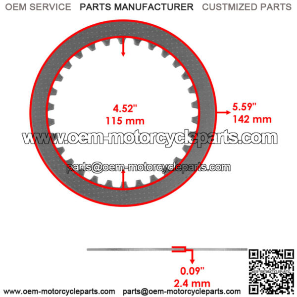 Clutch Friction Plates and Steel Plates Kit for Yamaha R7 YZFR7 YZF-R7 2022-2023 - Image 4