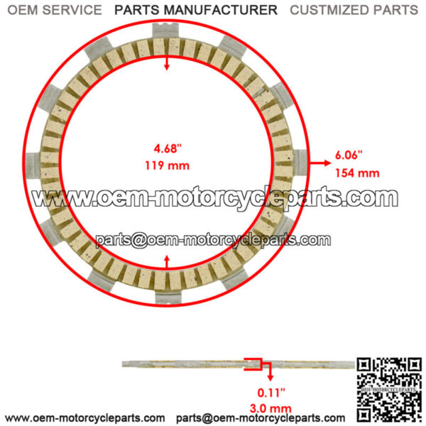 Clutch Friction Steel Plates Springs O-Ring Kit for Yamaha YZ450F FX 2018 - 2022 - Image 2
