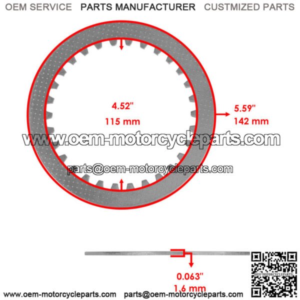 Clutch Friction Steel Plates Springs O-Ring Kit for Yamaha YZ450F FX 2018 - 2022 - Image 3