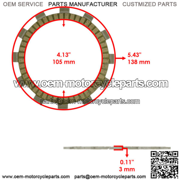 Clutch Friction Steel Plates Springs Gasket Kit for Yamaha WR250F 2002 - 2013 - Image 2