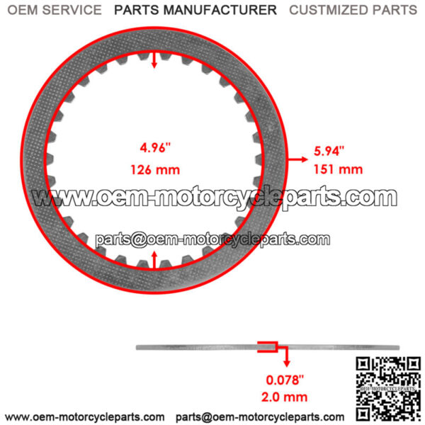 Clutch Friction Steel Plate Spring Gasket Kit for Suzuki VL1500 Intruder 2013-14 - Image 4