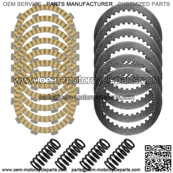 Clutch Friction Steel Plates Springs Kit for Yamaha R3 YZFR3 YZF-R3 2015 - 2023