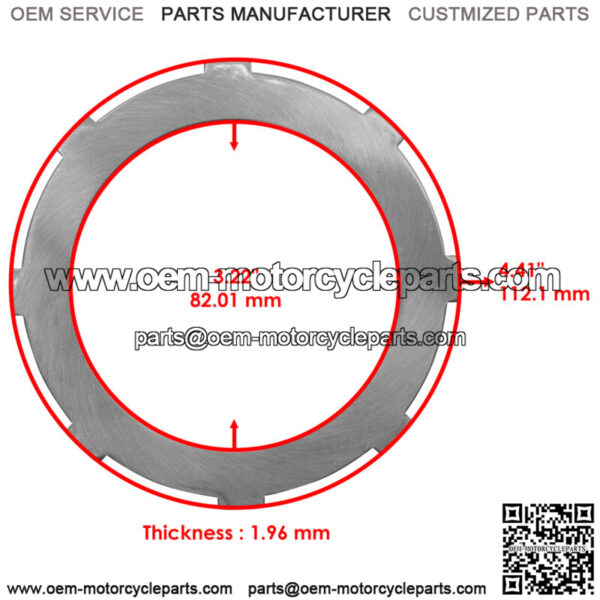 Clutch Plate for Honda Pionner 700 SXS700M2 M4 2014-23 Big Red 700 MUV700 09-12 - Image 2
