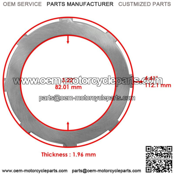 Clutch Plate For Honda 22543-PA9-000 / 22543PA9000 - Image 2