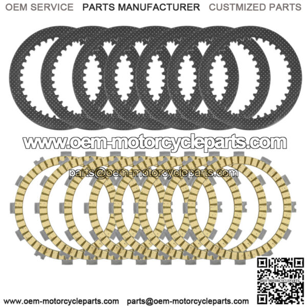 Clutch Friction and Steel Plates Kit for Kawasaki KX125 1994 - 2005