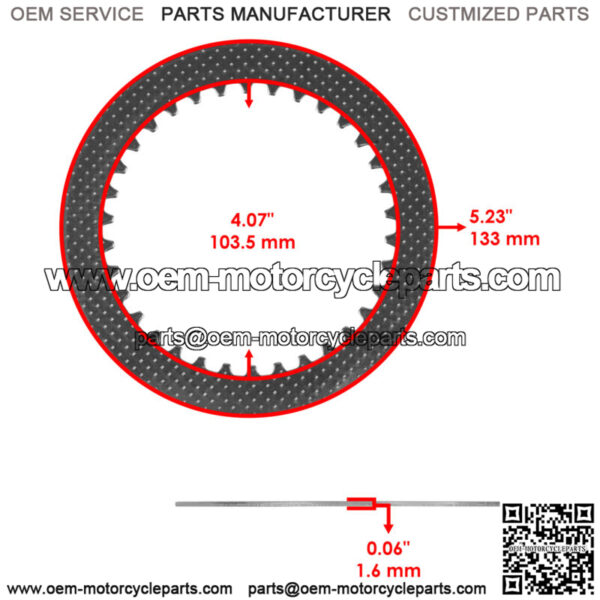 Clutch Friction and Steel Plates Kit for Kawasaki KX125 1994 - 2005 - Image 3