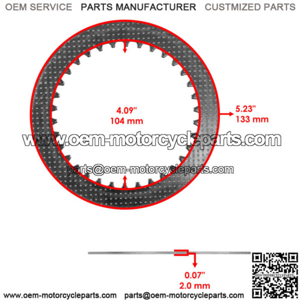 Clutch Friction Steel Plates Kit for Kawasaki Ninja ZX-6R ZX6R ZX600 2000 - 2002 - Image 4
