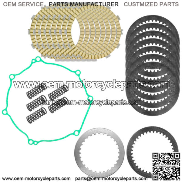 Clutch Friction Steel Plates Springs Gasket Kit for Kawasaki KX450F KX450 06-11