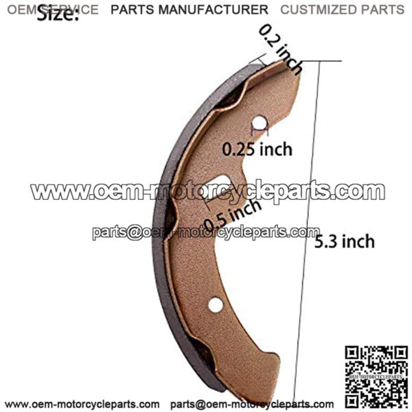 Brake Shoes for EZGO TXT 1997-2009.5, EZGO RXV Gas 2008-up, Workhorse 1996+, Yamaha G9-G28 1994-2006 Golf Cart, Cushman Columbia Motrec Melex etc. OEM# 27943G01 70794G01 70795G01 - Image 2