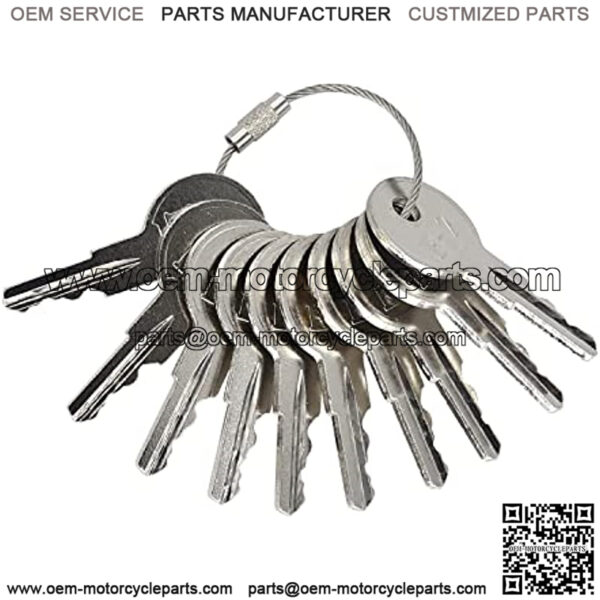 Universal Golf Cart Ignition Keys 17063G1 17063-G1 10 Pcs Compatible with EZGO 1982-up Gas and Electric Golf Carts Replacement Parts 17063G1 17063-G1 - Image 2