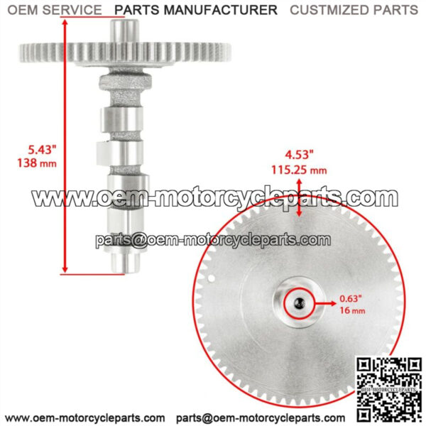 Camshaft Assembly fits Kawasaki Mule 2510 KAF620A 1994 1995 1996 1997 1998-2000 - Image 2