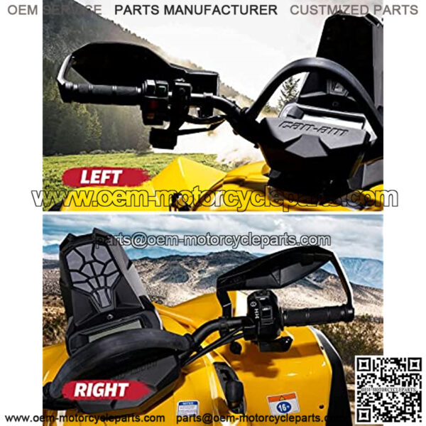 A & UTV PRO ATV Handguard Wind Deflectors With Mount Bracket Kit for Can Am Outlander 450 500 570 850 1000 MAX Renegade XMR 2013-2022, Hand Guard Accessories, Replace OEM #715001706+715001378 - Image 3