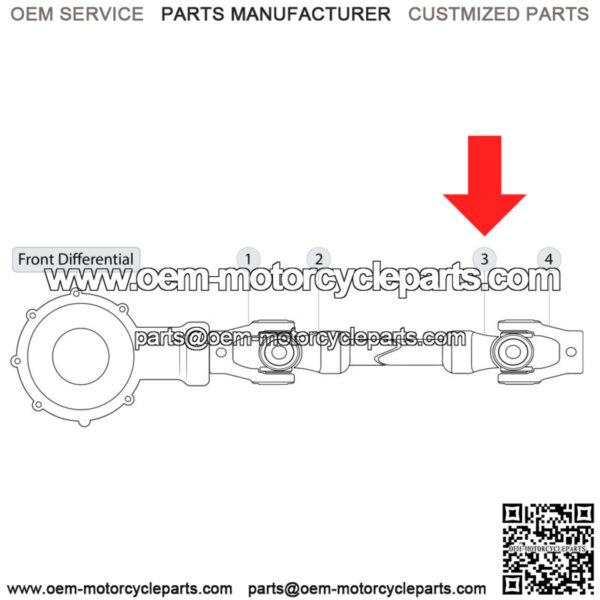 Front or Rear Drive Shaft Slip Yoke for Can-Am 705500762 - Image 2