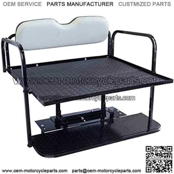 Yamaha G29 / Drive/YDRA/YDRE (07-16) Golf Cart Rear Flip Seat with Steel Frame - Image 2