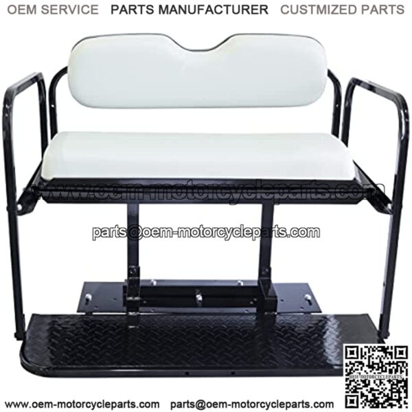 Yamaha G29 / Drive/YDRA/YDRE (07-16) Golf Cart Rear Flip Seat with Steel Frame - Image 3