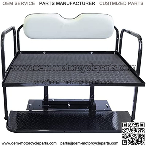 Yamaha G29 / Drive/YDRA/YDRE (07-16) Golf Cart Rear Flip Seat with Steel Frame - Image 4