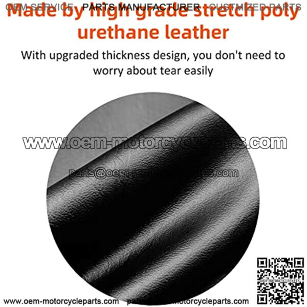 ATV Seat Cover Leather Compatible with Polaris Sportsman 500 400 300 700 450 600 800 MV7 Hawkeye 2005-2014, MPN# 2683434-070 2684045 2684046 2683809 - Image 4