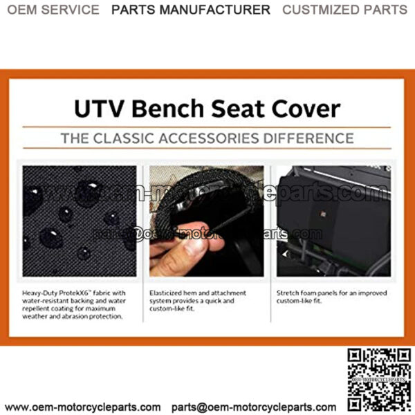 Classic Accessories QuadGear Black UTV Bench Seat Cover - 18-135-010403-00 - Image 3