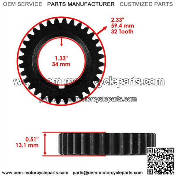 Camshaft and Crankshaft Spur Gear fits Kawasaki Mule 3000 KAF620G 2001 2002-2008 - Image 3