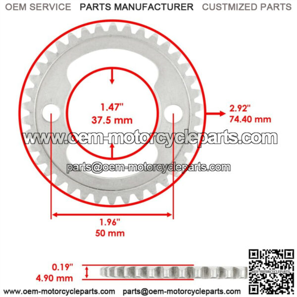 Camshaft Chain Lifter Tensioner Sprocket For Honda TRX400EX Sportrax 400 1999-07 - Image 4