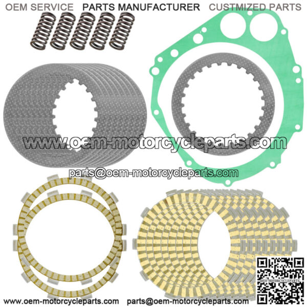 Clutch Friction Plates and Gasket / Springs Kit for Suzuki GSXR750 GSX-R750