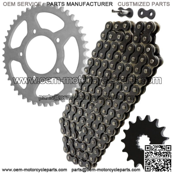 Black Drive Chain And Sprocket Kit for Suzuki SV650 Abs 1999-2013