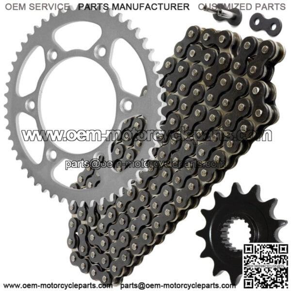 Black Drive Chain And Sprocket Kit for Suzuki RM-Z450 2008-2012